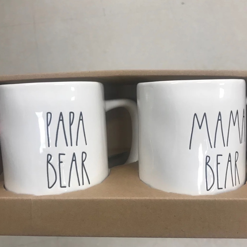 Rae dunn papa bear mama bear